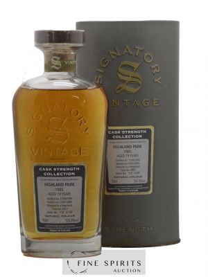 Highland Park 19 years 1985 Signatory Vintage Cask n°2907 - One of 291 - bottled 2005 Cask Strength Collection   - Lot of 1 Bottle