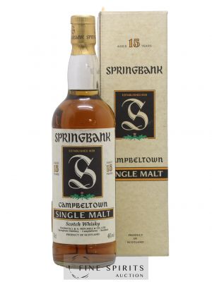 Springbank 15 years Of. Parchment Label   - Lot of 1 Bottle