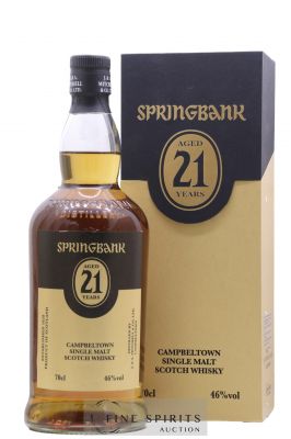 Springbank 21 years Of.   - Lot de 1 Bouteille