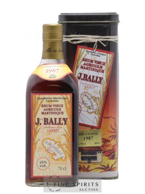 J. Bally 1987 Of. Plantations Lajus du Carbet   - Lot of 1 Bottle