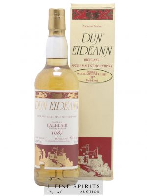 Balblair 1987 Dun Eideann Casks n°2381 - One of 400 - bottled 2004 