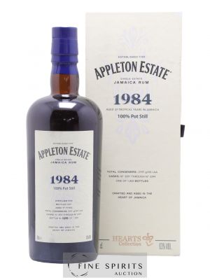 Appleton Estate 37 years 1984 Of. Pot Still Cask n°3391 through n°3399 - One of 1800 - bottled 2021 Hearts Collection   - Lot de 1 Bouteille