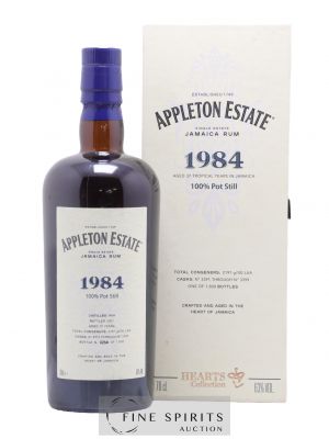 Appleton Estate 37 years 1984 Of. Pot Still Cask n°3391 through n°3399 - One of 1800 - bottled 2021 Hearts Collection   - Lot of 1 Bottle